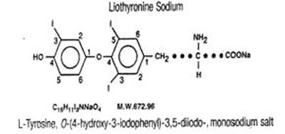 Chemical Structure - liothyronine 01