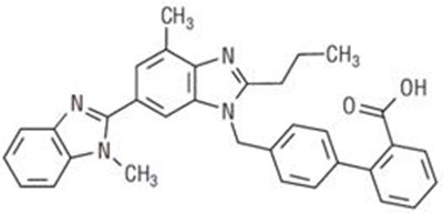 Chemical Structure (Telmisartan Str)