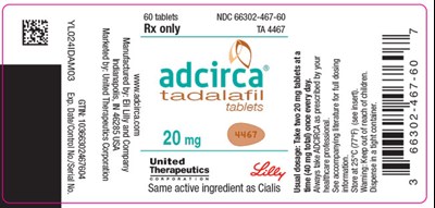 Adcirca 20mg Container 60 024 03