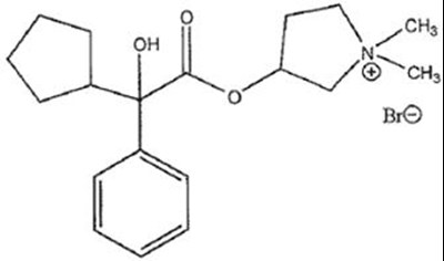 Glycopyrrolate Chemical Structure (Glycopyrrolate Oral Solution 1)