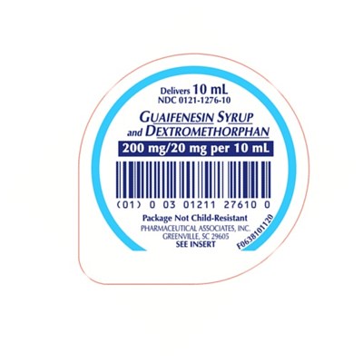 10 mL unit dose cup label - guaifenesin dm 02