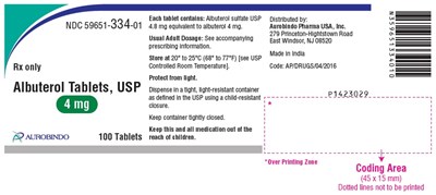 albuterol-fig2.jpg PACKAGE LABEL-PRINCIPAL DISPLAY PANEL - 4 mg (100 Tablet Bottle) - albuterol fig2