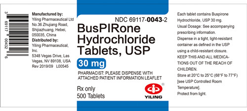 Buspirone Hydrochloride- Images NDC69117-0042