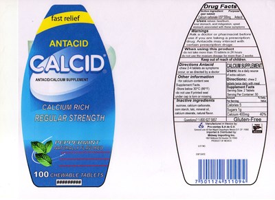 Image Of Package Label (Calcidppprmnt)