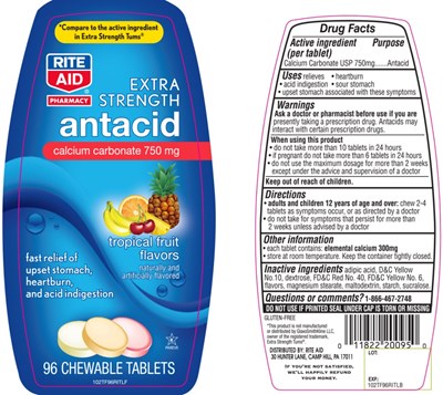 image-01.jpg RITE AID EXTRA STRENGTH ANTACID CALCIUM CARBONATE - image 01