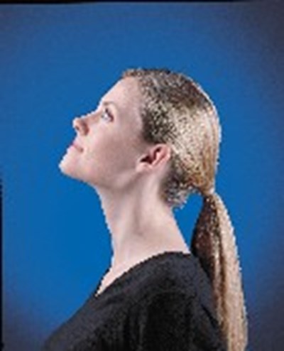 Illustration Of Step 6 Of The Instructions (lean head backwards)