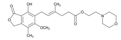 structure - mycophenolate mofetil for injection usp 1