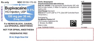 bupivacaine-fig7.jpg PACKAGE LABEL-PRINCIPAL DISPLAY PANEL - 0.5% 150 mg/30 mL (5 mg/mL) - 30 mL Container Label - bupivacaine fig7